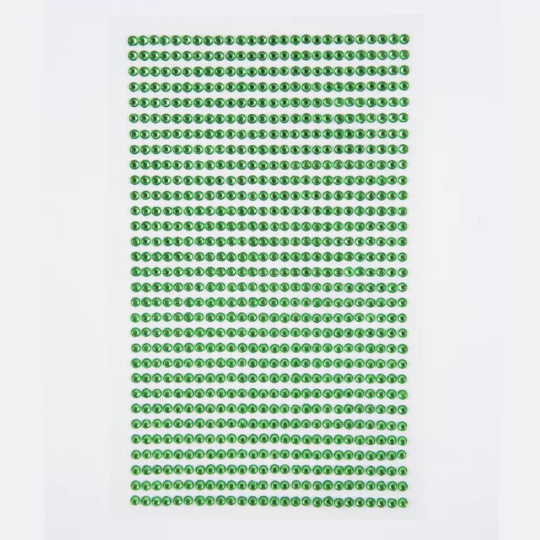 Kryształki samoprzylepne Light green 3mm 806szt - tantis.pl