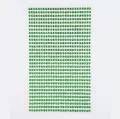 Kryształki samoprzylepne Light green 3mm 806szt - tantis.pl