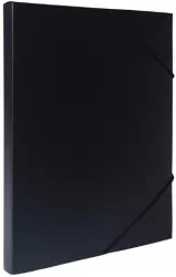Teczka z gumką A4 PP pudło 2cm czarna