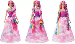 Barbie Dreamtopia Księżniczka Zakręcone pasemka - tantis.pl