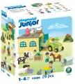 Playmobil JUNIOR Przygoda na gospodarstwie z traktorem, przyczepą i zwierzętami 71656 - tantis.pl