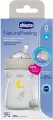 Chicco. NaturalFeeling. Butelka szklana. 250 ml. 0-6 miesięcy - tantis.pl