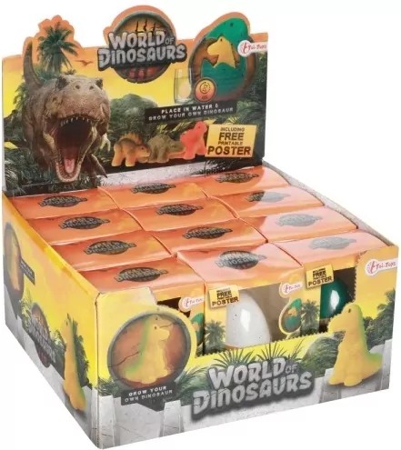 DINOZAUR ROSNACY W JAJKU 8X10X5 MIX6 DISPL12 - tantis.pl
