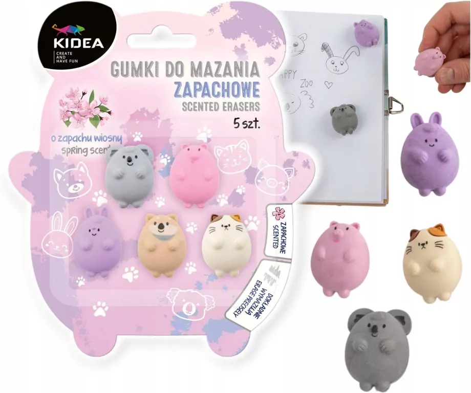 Gumki do mazania zapachowe KIDEA - tantis.pl