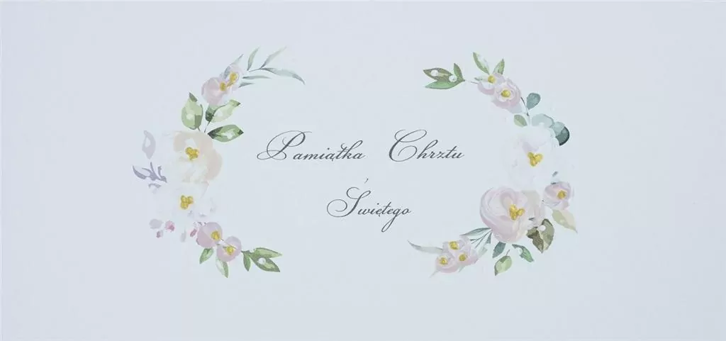 Karnet: Chrzest. Napis dla dziewczynki - tantis.pl