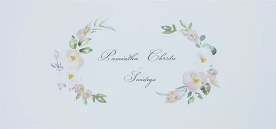 Karnet: Chrzest. Napis dla dziewczynki