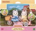 Sylvanian Families. Tandem na rowerze. Pieski Husky. Zestaw z figurkami - tantis.pl