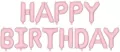 Balon foliowy Happy Birthday 340x35cm róż - tantis.pl