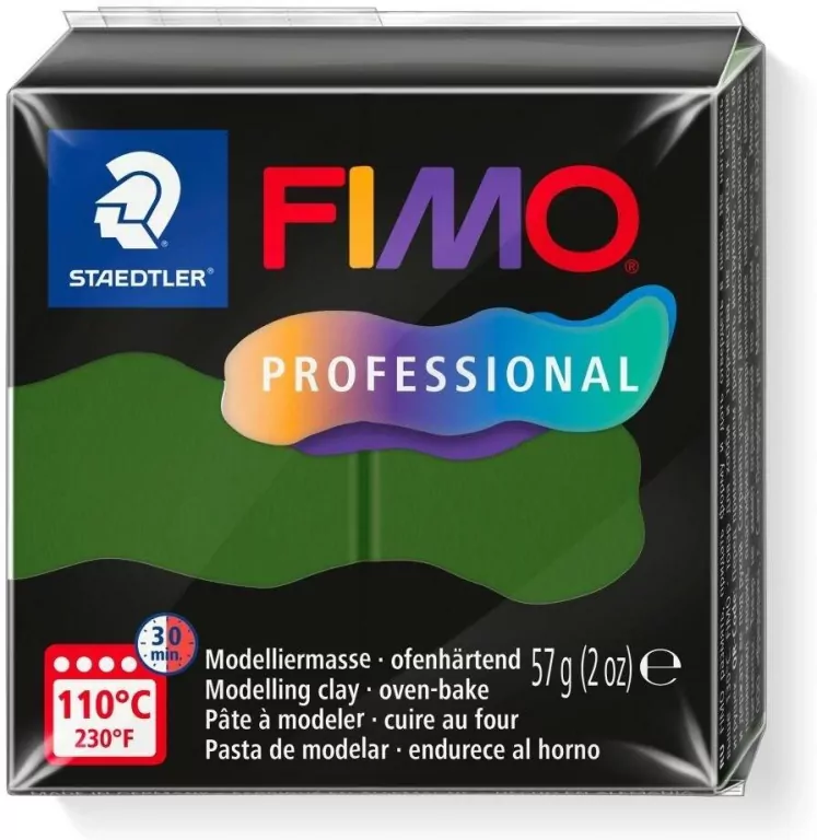 Masa termoutwardzalna Fimo 57g zieleń liści - tantis.pl