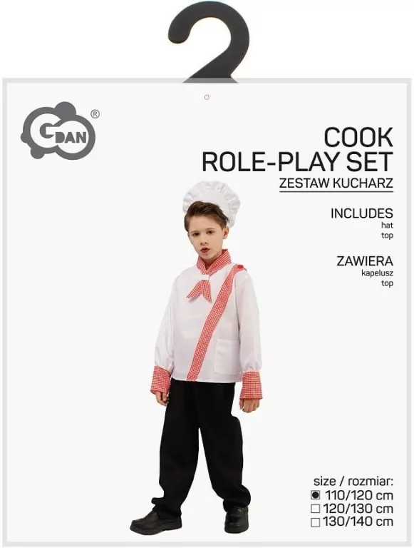 Strój dla dzieci Kucharz 110/120cm - tantis.pl