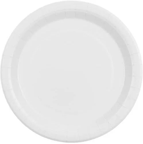 Talerzyki papierowe biały 23cm - tantis.pl