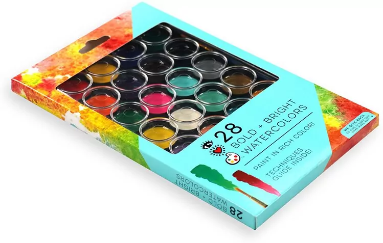 Farby akwarelowe - 28 intensywnych kolorów. STnux - tantis.pl
