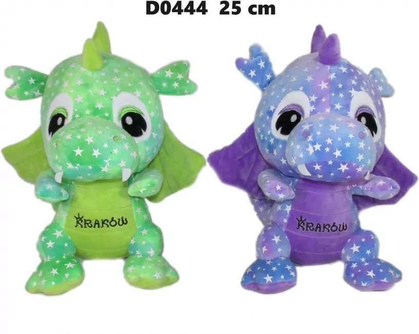 Smok Kraków świecący w ciemności 25cm MIX - tantis.pl