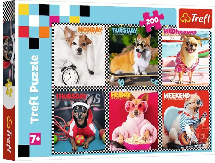 Puzzle 200. Wesołe psy - tantis.pl