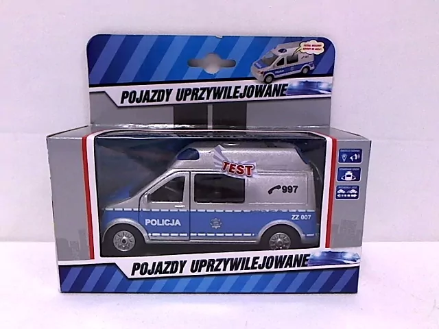 Auto Policja. Van z dźwiękiem 14cm - tantis.pl