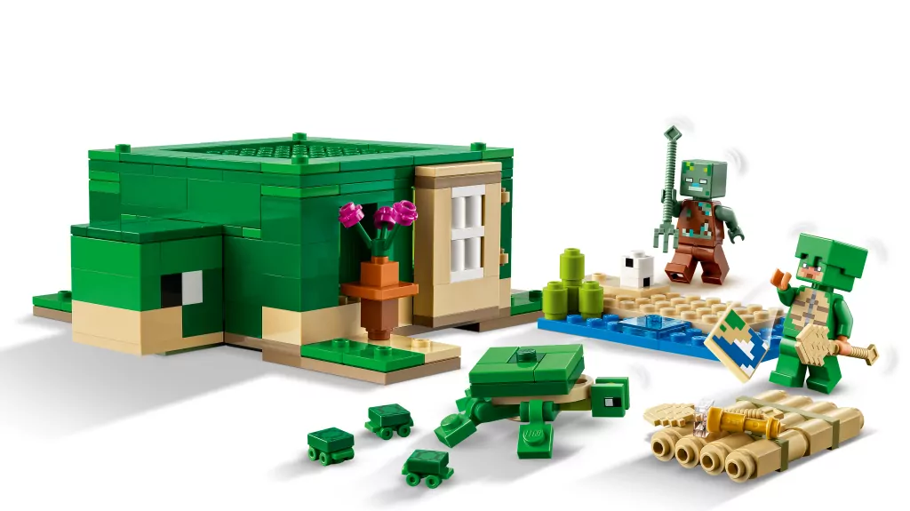 LEGO® Minecraft. Domek na plaży żółwi 21254 - tantis.pl