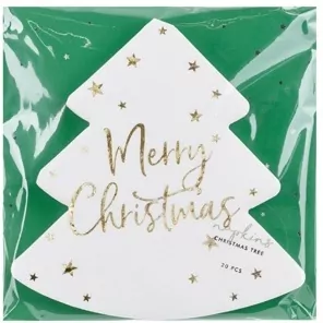 Serwetki Choinka Merry Christmas 16x16,5cm - tantis.pl