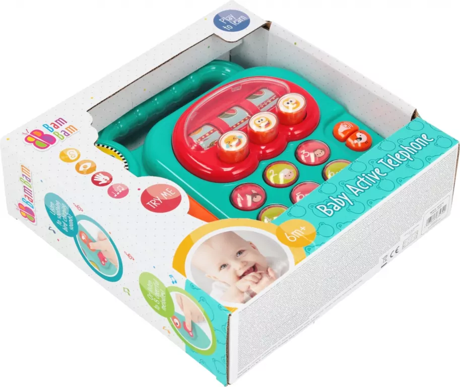 BAM BAM MUZYCZNY TELEFONIK STACJO 23X23X7WB6 - tantis.pl