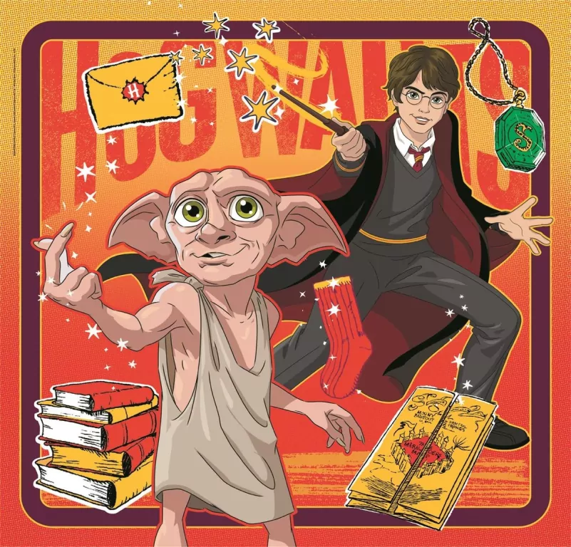 Clementoni. Puzzle 3x48. Super Kolor. Harry Potter - tantis.pl