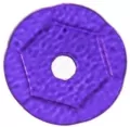 Cekiny 6mm 10g matowe fioletowy - tantis.pl