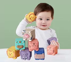 Miękkie klocki sensoryczne, 12 elementów