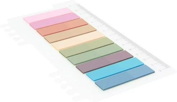 Zakładki indeksujące plastikowe 10x20 12mmx45mm - tantis.pl