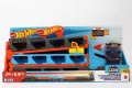 Hot Wheels Wyścigowy transporter 2w1 + 3 auta - tantis.pl