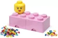 LEGO(R) pojemnik klocek z szufladami ósemka różowy - tantis.pl