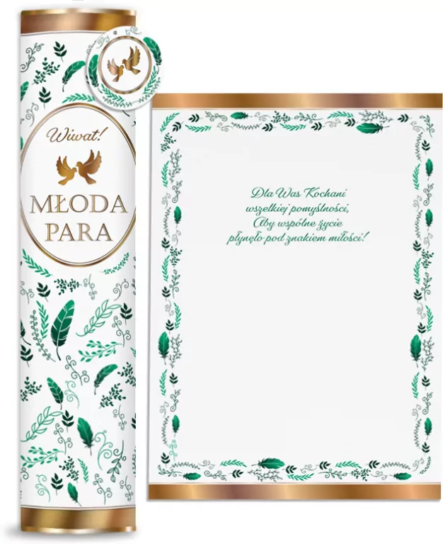 Tuba Pamiątka Ślubna Butelka - tantis.pl