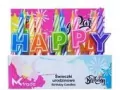 Świeczki urodzinowe kolorowe Happy Birthday - tantis.pl