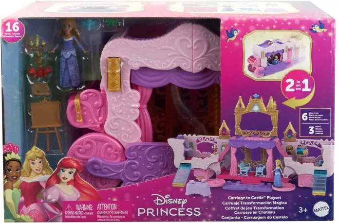 Disney Princess. Zestaw 2w1 Karoca i Zamek. HWX17 - tantis.pl