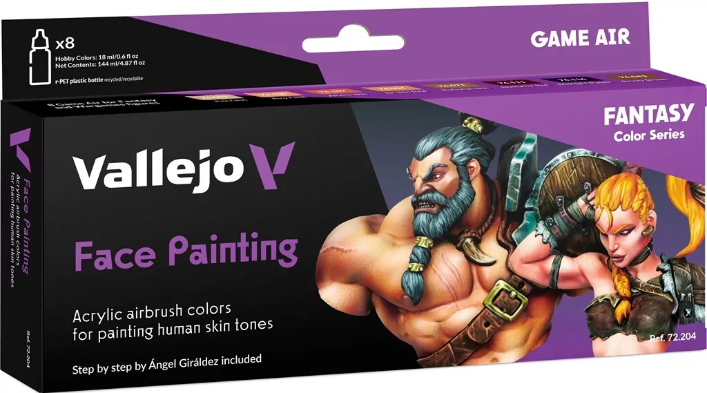 Vallejo: 72.204 - Game Air - Face Painting Set (8 x 18 ml) - tantis.pl