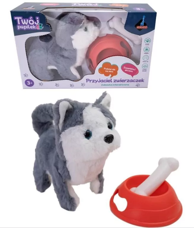 Piesek na baterie z akcesoriami - tantis.pl