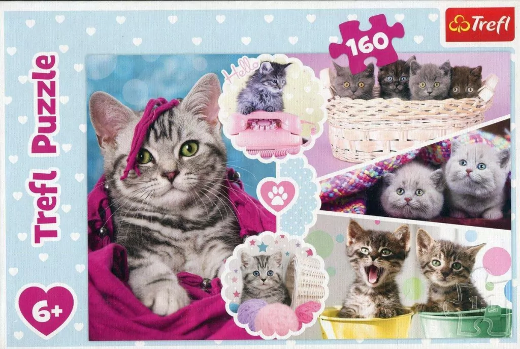 Puzzle 160. Urocze kotki - tantis.pl