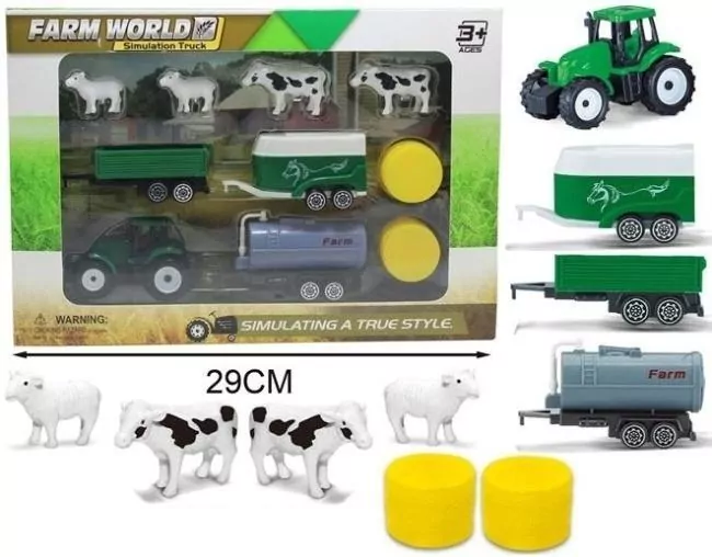 Zestaw farma - traktor z akcesoriami - tantis.pl