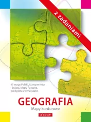 Geografia. Mapy konturowe z zadaniami