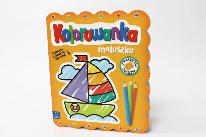 Pomarańczowe ciasteczko. Kolorowanka maluszka - tantis.pl