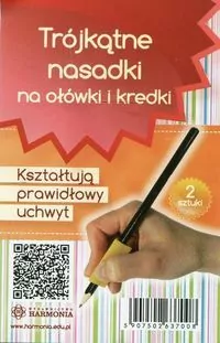 Nasadki trójkątne podłużne na ołówki i kredki - tantis.pl