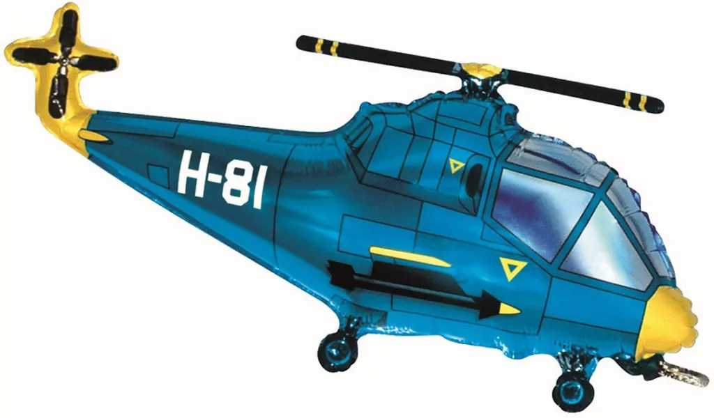 Balon foliowy Helikopter 60cm - tantis.pl