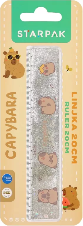 Linijka plastikowa. Kapibara - tantis.pl