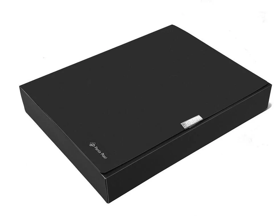 Teczka A4 box 55mm neon czarna - tantis.pl