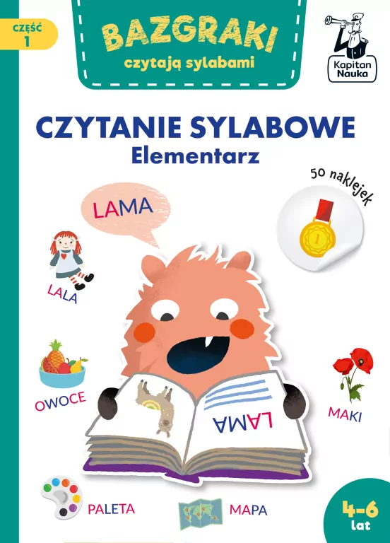 Kapitan Nauka Bazgraki czytają sylabami Elementarz - tantis.pl