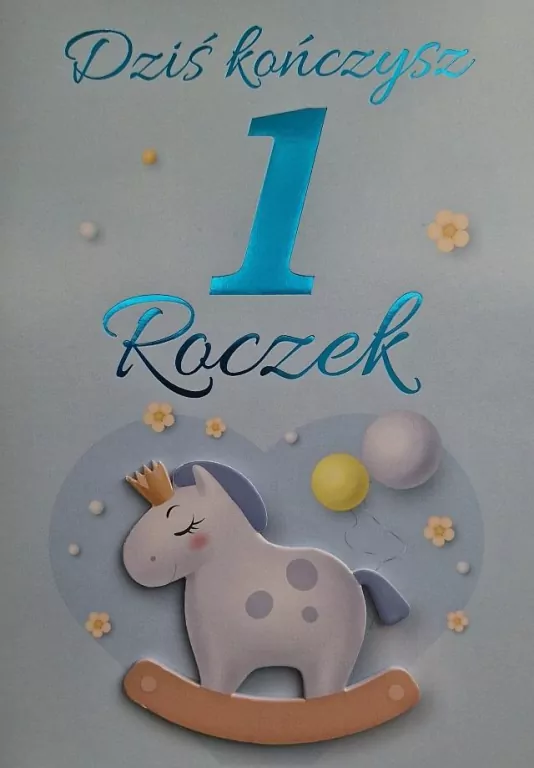 Karnet Urodziny Roczek chłopiec - tantis.pl