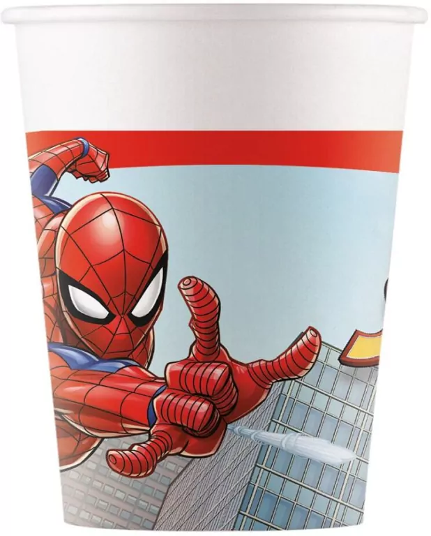 Kubeczki papierowe Spiderman 200ml - tantis.pl