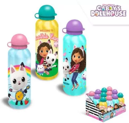 Bidon aluminiowy Koci Domek Gabi 500ml MIX
