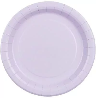 Talerzyki papierowe lawenda 18cm - tantis.pl