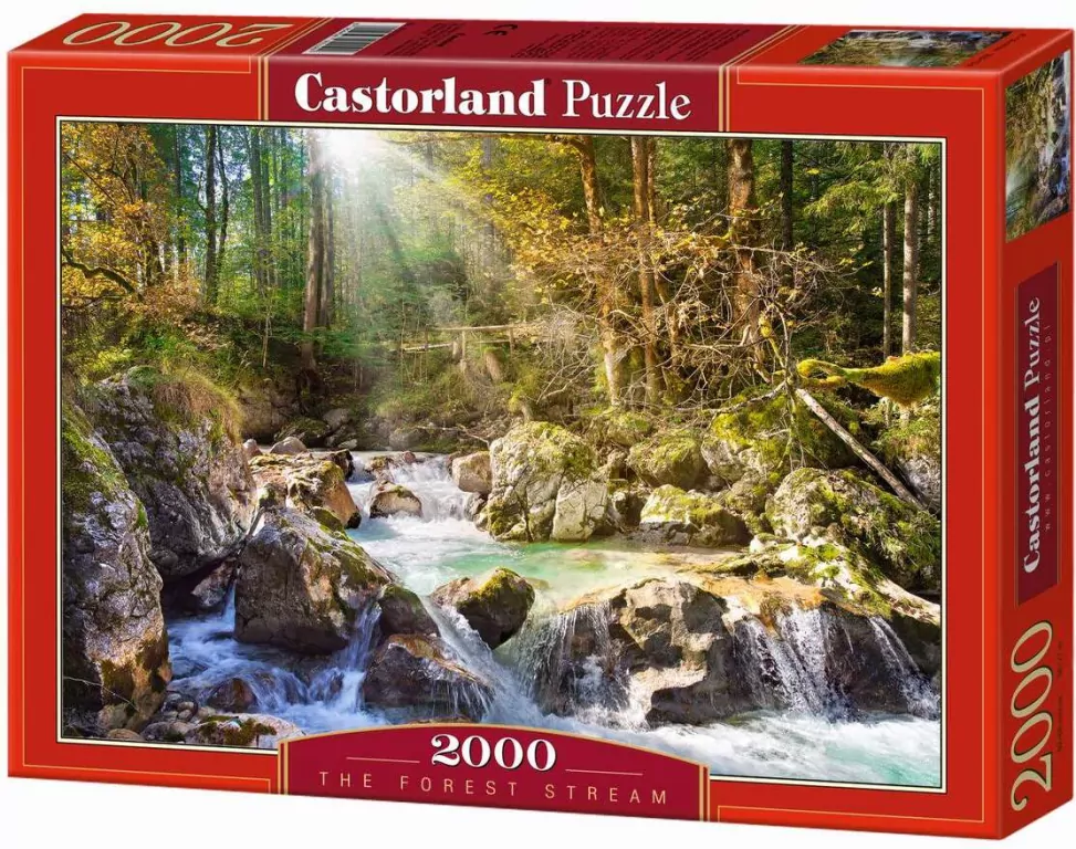 Castorland. Puzzle 2000. Strumyk w lesie - tantis.pl