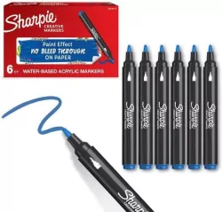 Markery akrylowe niebieskie