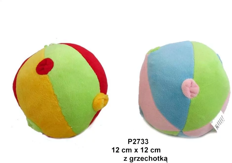 Piłka grzechotka 12cm MIX - tantis.pl