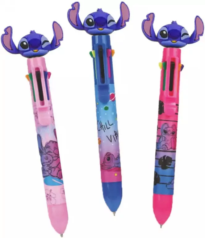Długopis żelowy 8-kolorowy Stitch 1szt.mix - tantis.pl